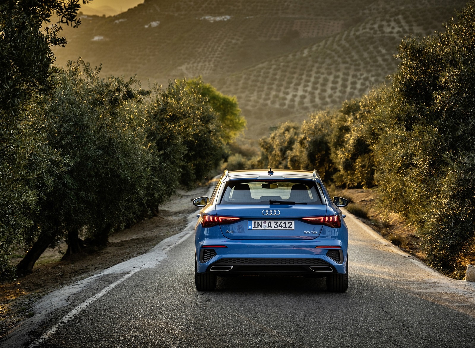 2021 Audi A3 Sportback (Color: Atoll Blue) Rear Wallpapers #65 of 121