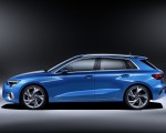 2021 Audi A3 Sportback (Color: Atoll Blue) Side Wallpapers 150x120