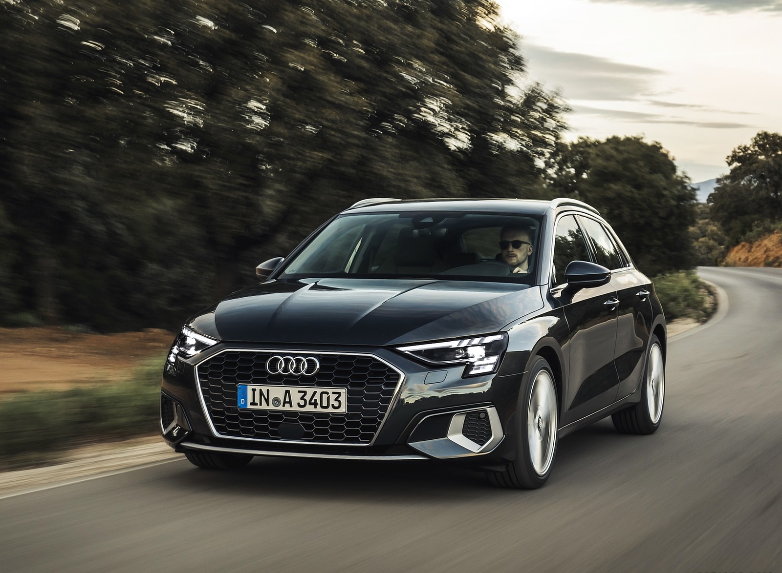 2021 Audi A3 Sportback (Color: Manhattan Gray) Front Three-Quarter Wallpapers #35 of 121