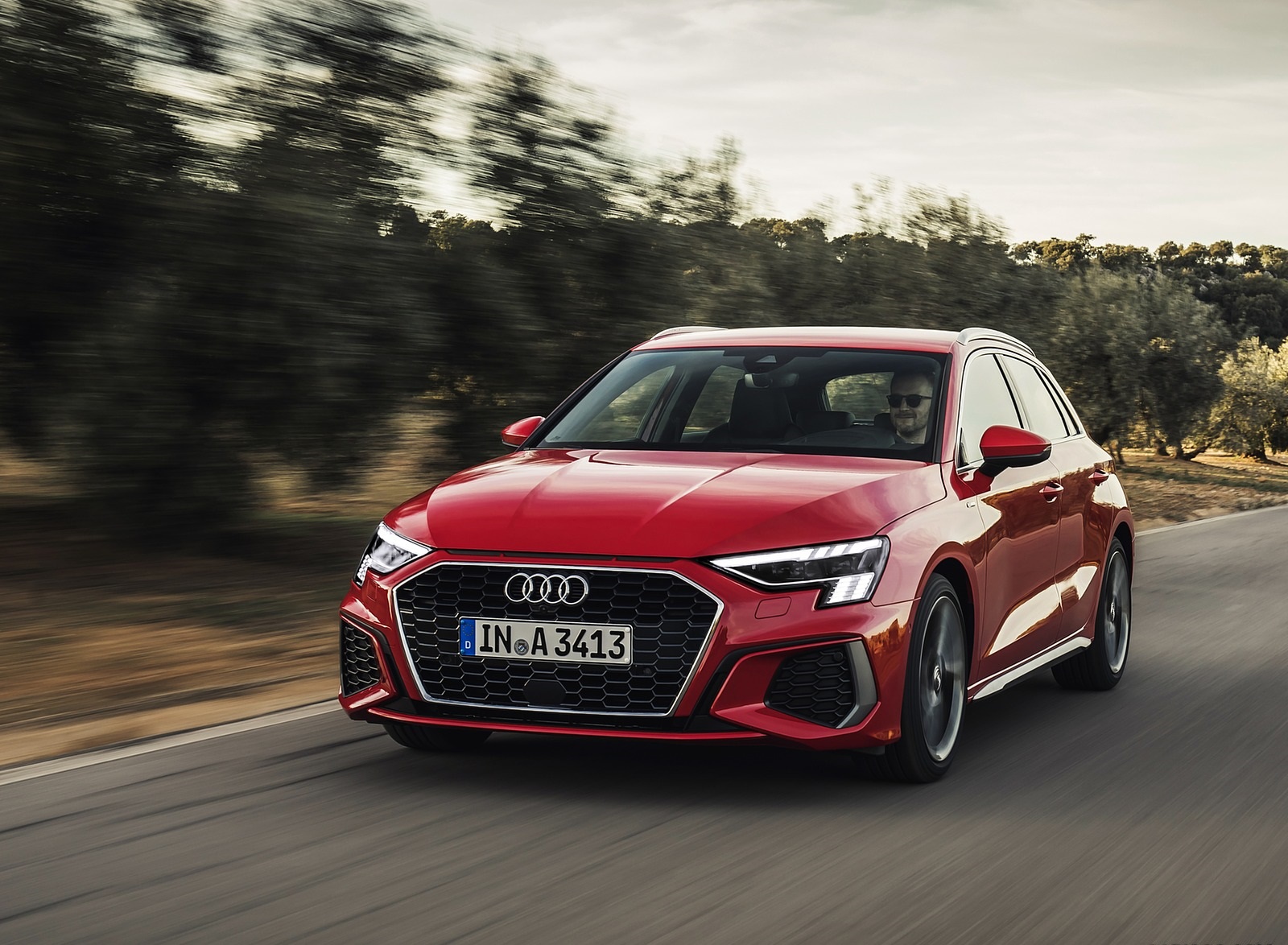 2021 Audi A3 Sportback (Color: Tango Red) Front Three-Quarter Wallpapers #1 of 121