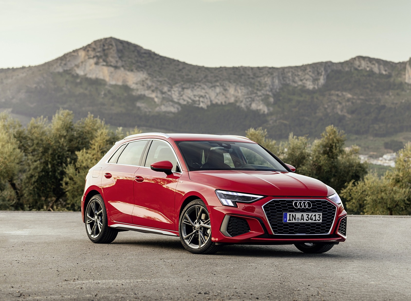 2021 Audi A3 Sportback (Color: Tango Red) Front Three-Quarter Wallpapers #5 of 121