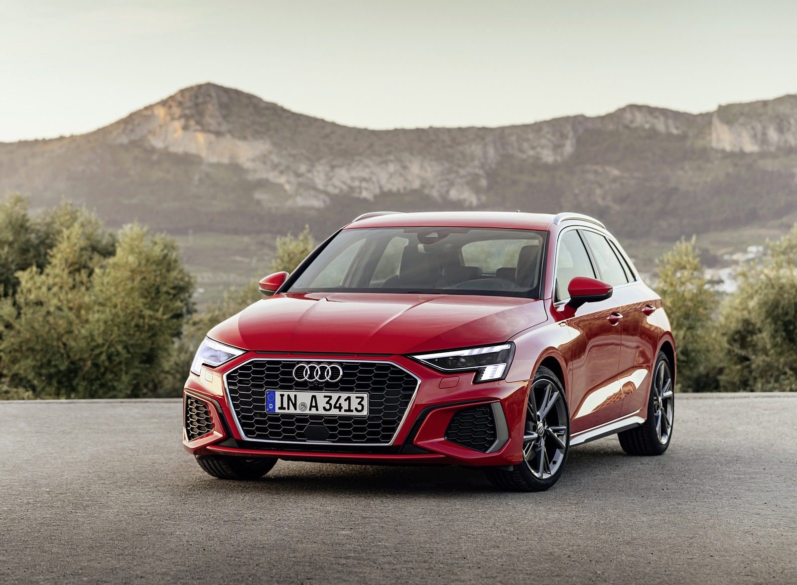 2021 Audi A3 Sportback (Color: Tango Red) Front Wallpapers (6)