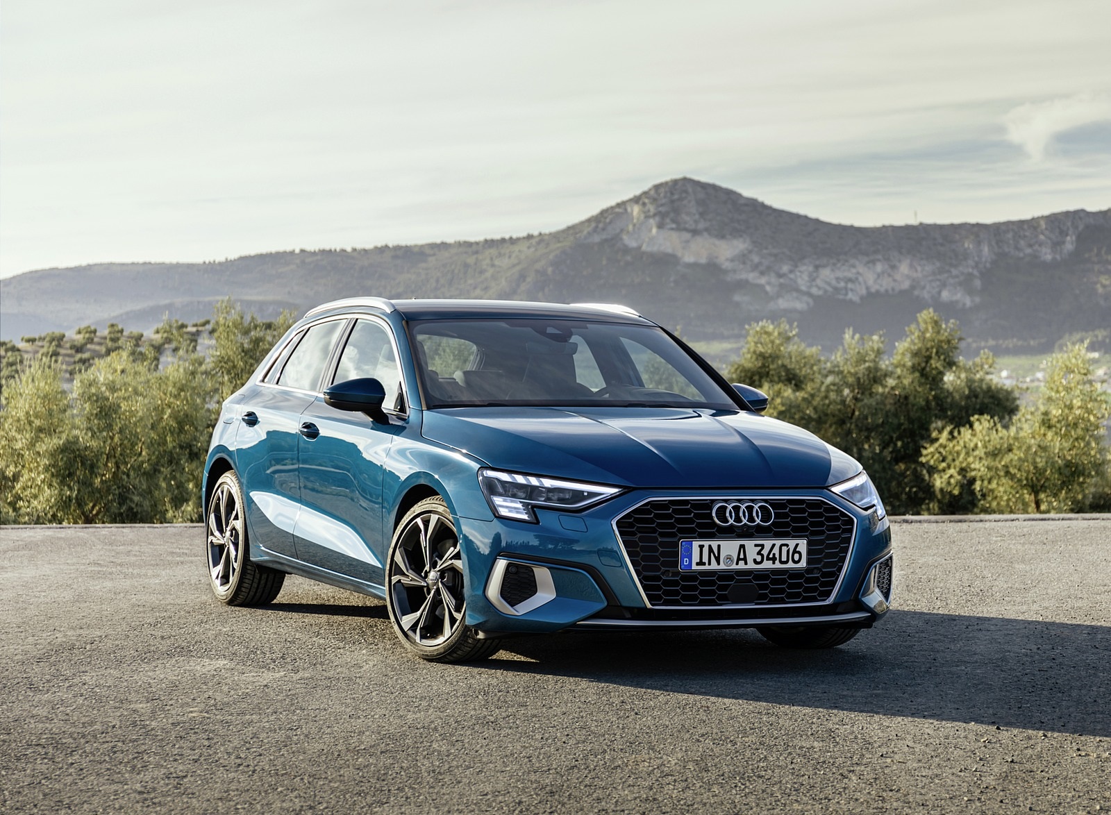 2021 Audi A3 Sportback (Color: Turbo Blue) Front Three-Quarter Wallpapers #26 of 121