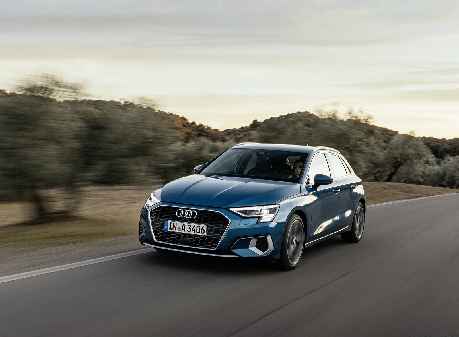 2021 Audi A3 Sportback (Color: Turbo Blue) Front Three-Quarter Wallpapers #19 of 121