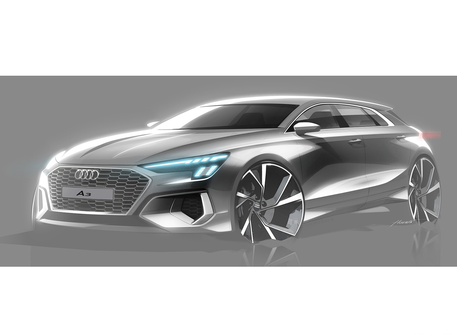 2021 Audi A3 Sportback Design Sketch Wallpapers #113 of 121
