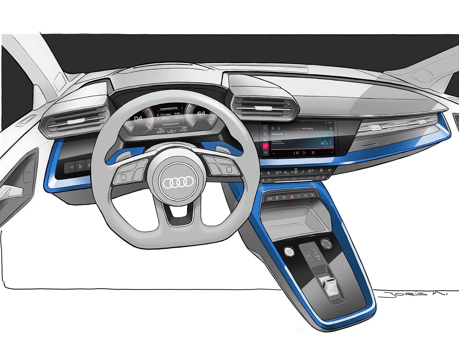 2021 Audi A3 Sportback Design Sketch Wallpapers #115 of 121