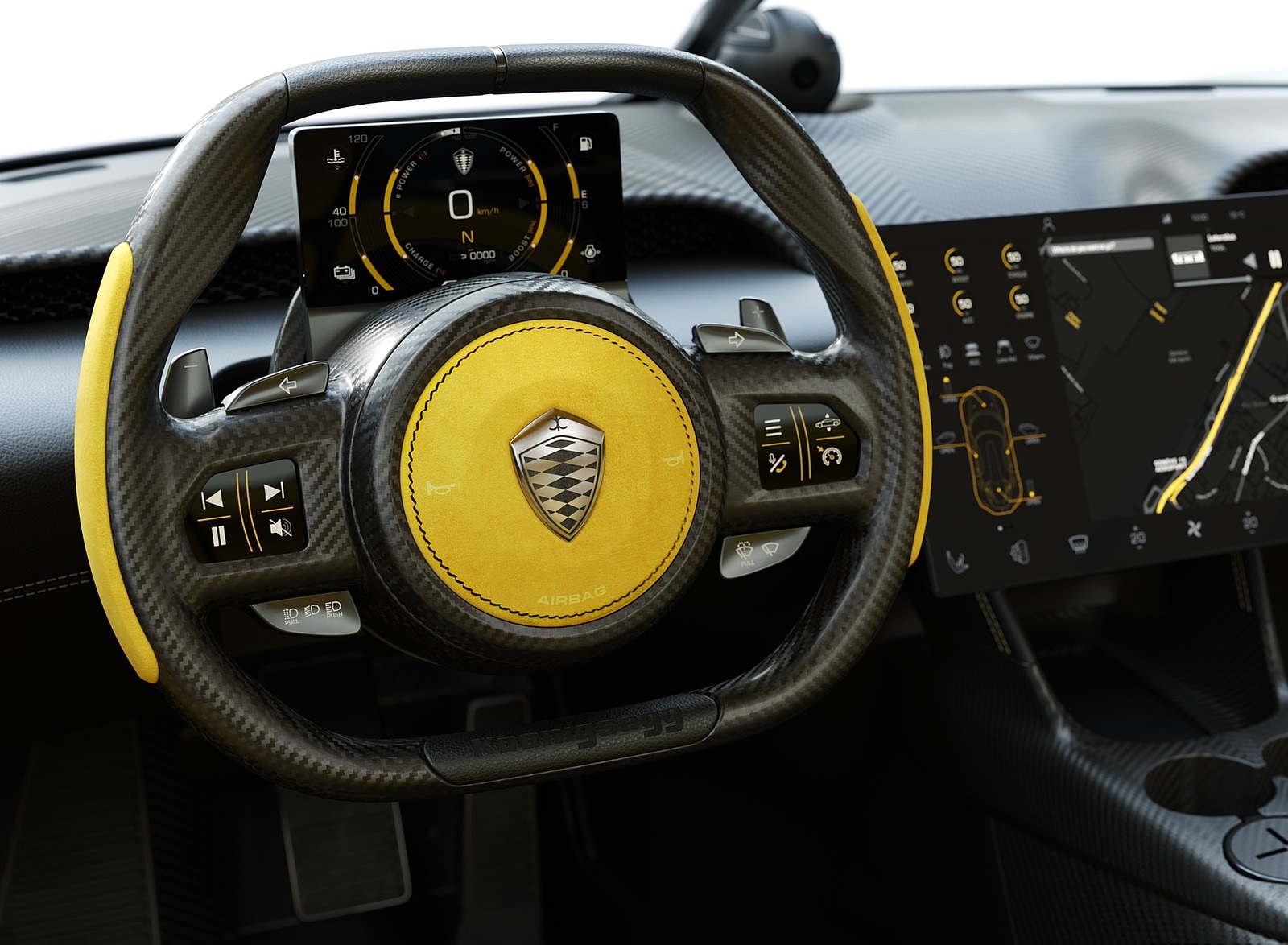 2021 Koenigsegg Gemera Interior Steering Wheel Wallpapers #44 of 45