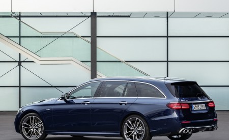 2021 Mercedes-AMG E 53 Estate 4MATIC+ T-Model (Color: Cavansite Blue Metallic) Rear Three-Quarter Wallpapers 450x275 (9)