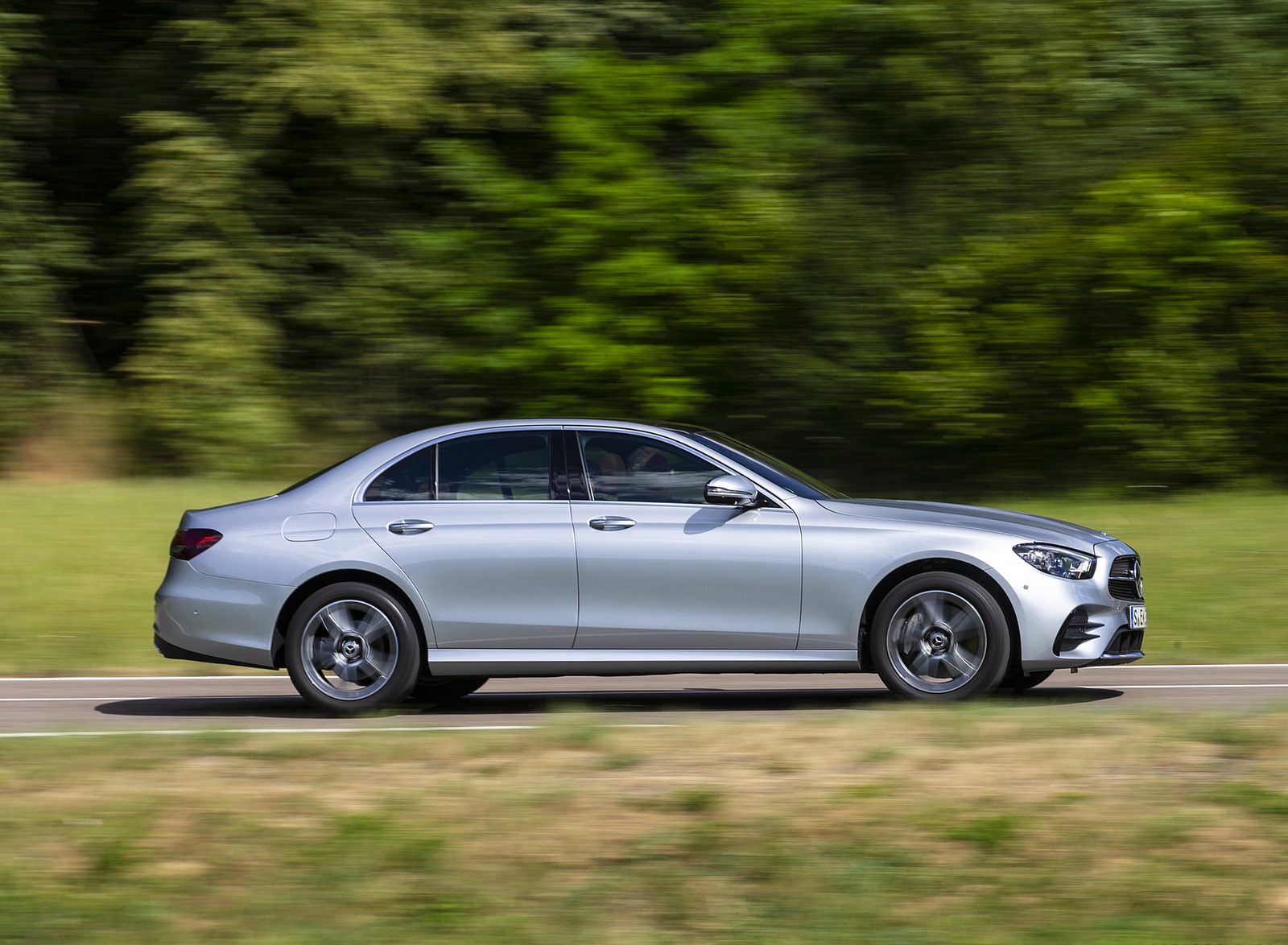 2021 Mercedes-Benz E 350 (Color: Hightech silver) Side Wallpapers (7)