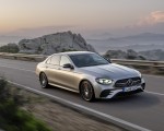 2021 Mercedes-Benz E-Class AMG line (Color: Mojave Silver Metallic) Front Three-Quarter Wallpapers 150x120