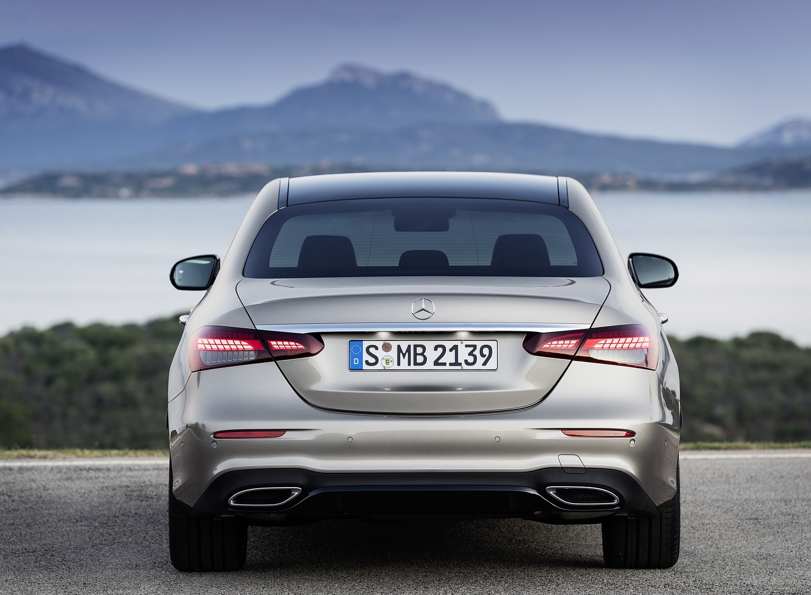 2021 Mercedes-Benz E-Class AMG line (Color: Mojave Silver Metallic) Rear Wallpapers #47 of 70