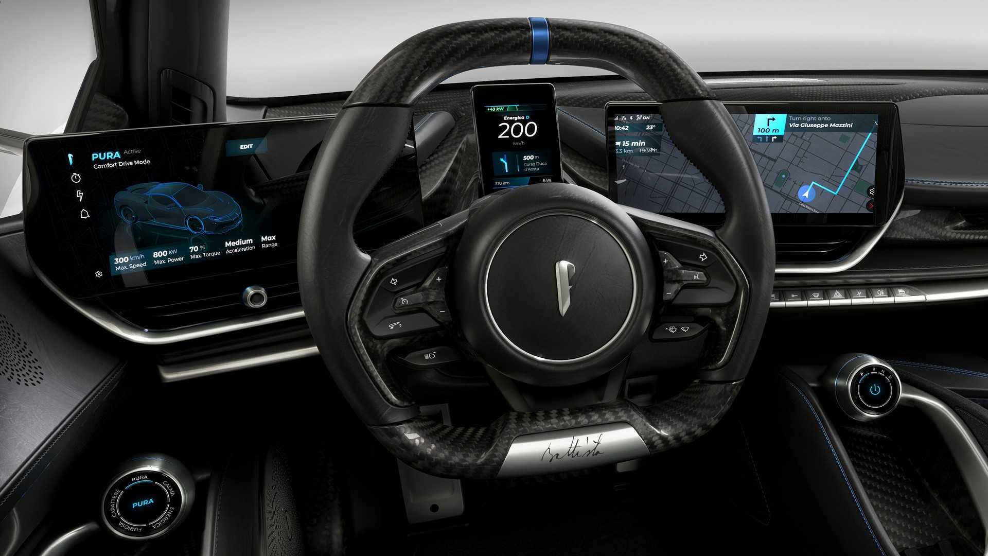 2021 Pininfarina Battista Anniversario Interior Steering Wheel Wallpapers #21 of 25
