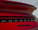 2021 Porsche 911 Turbo S Cabrio (Color: Guards Red) Badge Wallpapers 150x120