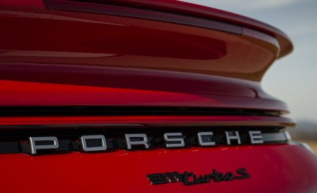 2021 Porsche 911 Turbo S Cabrio (Color: Guards Red) Badge Wallpapers 450x275 (57)