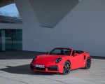 2021 Porsche 911 Turbo S Cabrio (Color: Guards Red) Front Three-Quarter Wallpapers 150x120