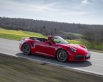 2021 Porsche 911 Turbo S Cabrio (Color: Guards Red) Front Three-Quarter Wallpapers 150x120 (13)