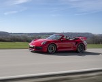 2021 Porsche 911 Turbo S Cabrio (Color: Guards Red) Front Three-Quarter Wallpapers 150x120 (14)