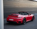 2021 Porsche 911 Turbo S Cabrio (Color: Guards Red) Rear Three-Quarter Wallpapers 150x120