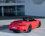 2021 Porsche 911 Turbo S Cabrio (Color: Guards Red) Rear Three-Quarter Wallpapers 150x120