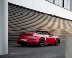 2021 Porsche 911 Turbo S Cabrio (Color: Guards Red) Rear Three-Quarter Wallpapers 150x120