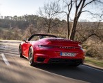 2021 Porsche 911 Turbo S Cabrio (Color: Guards Red) Rear Three-Quarter Wallpapers 150x120 (7)