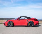 2021 Porsche 911 Turbo S Cabrio (Color: Guards Red) Side Wallpapers 150x120 (24)