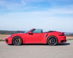 2021 Porsche 911 Turbo S Cabrio (Color: Guards Red) Side Wallpapers 150x120 (20)