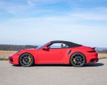 2021 Porsche 911 Turbo S Cabrio (Color: Guards Red) Side Wallpapers 150x120 (25)