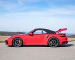 2021 Porsche 911 Turbo S Cabrio (Color: Guards Red) Side Wallpapers 150x120 (27)