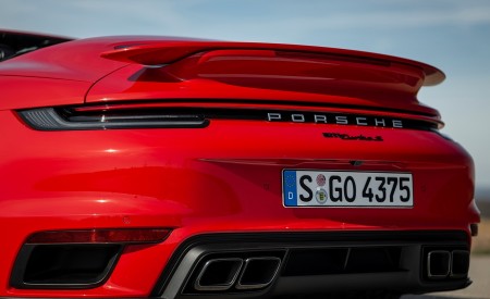 2021 Porsche 911 Turbo S Cabrio (Color: Guards Red) Tail Light Wallpapers 450x275 (49)