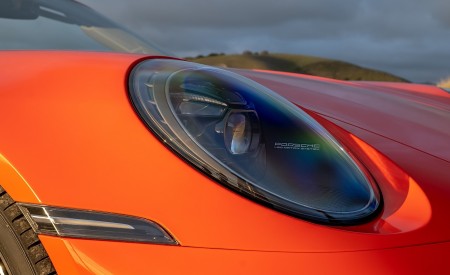 2021 Porsche 911 Turbo S Cabrio (Color: Lava Orange) Headlight Wallpapers 450x275 (86)
