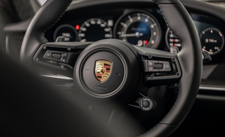 2021 Porsche 911 Turbo S Cabrio (Color: Lava Orange) Interior Steering Wheel Wallpapers 450x275 (89)