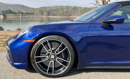 2021 Porsche 911 Turbo S Cabriolet (Color: Gentian Blue Metallic) Wheel Wallpapers 450x275 (107)