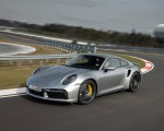 2021 Porsche 911 Turbo S Coupe (Color: GT Silver Metallic) Front Three-Quarter Wallpapers 150x120