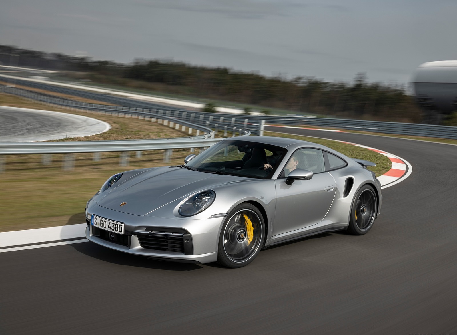 2021 Porsche 911 Turbo S Coupe (Color: GT Silver Metallic) Front Three-Quarter Wallpapers #91 of 254