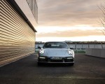 2021 Porsche 911 Turbo S Coupe (Color: GT Silver Metallic) Front Wallpapers 150x120