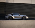 2021 Porsche 911 Turbo S Coupe (Color: GT Silver Metallic) Side Wallpapers 150x120