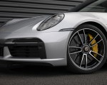 2021 Porsche 911 Turbo S Coupe (Color: GT Silver Metallic) Wheel Wallpapers 150x120