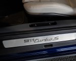 2021 Porsche 911 Turbo S Coupe (Color: Gentian Blue Metallic) Door Sill Wallpapers 150x120