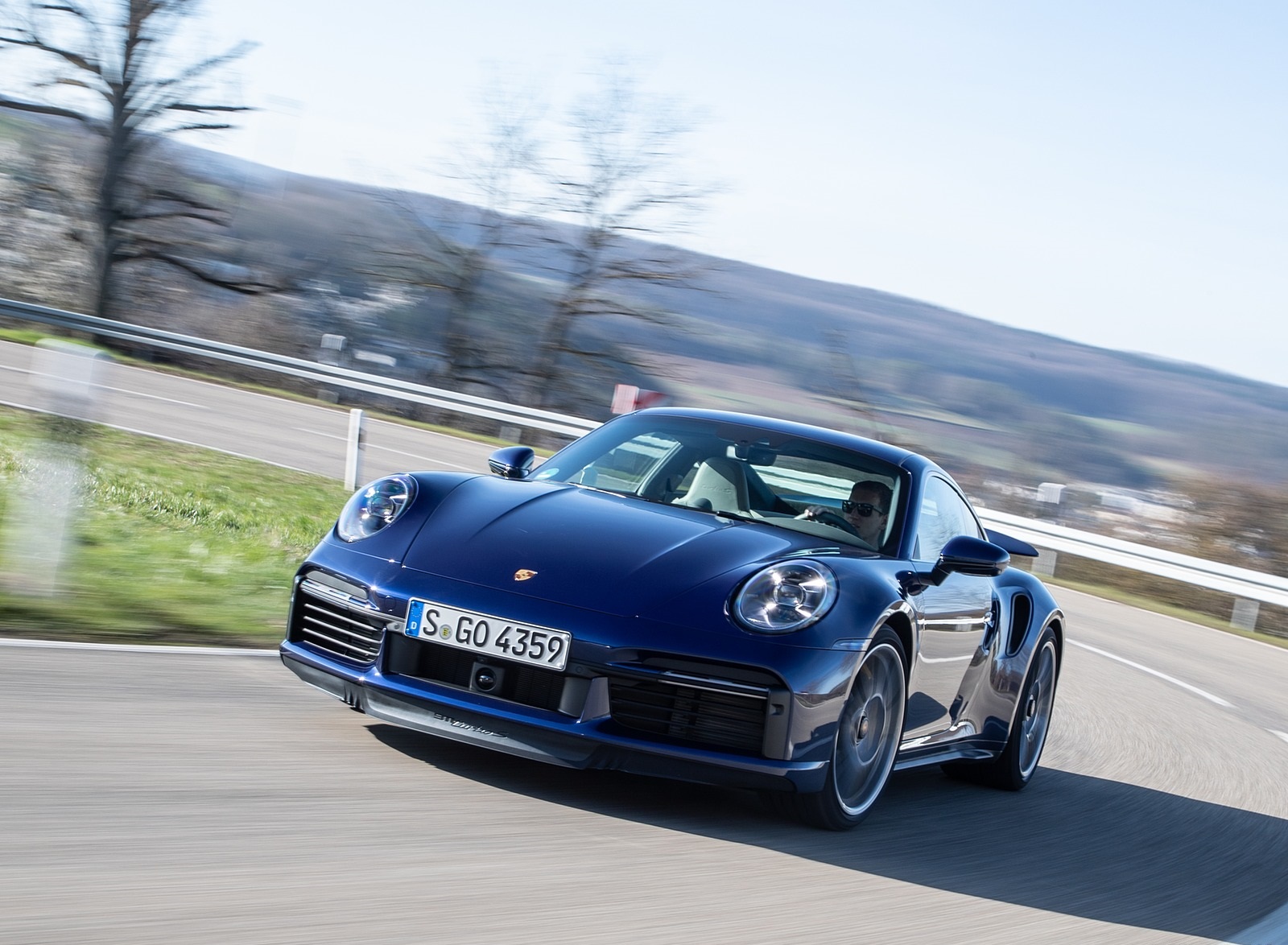 2021 Porsche 911 Turbo S Coupe (Color: Gentian Blue Metallic) Front Three-Quarter Wallpapers #152 of 254