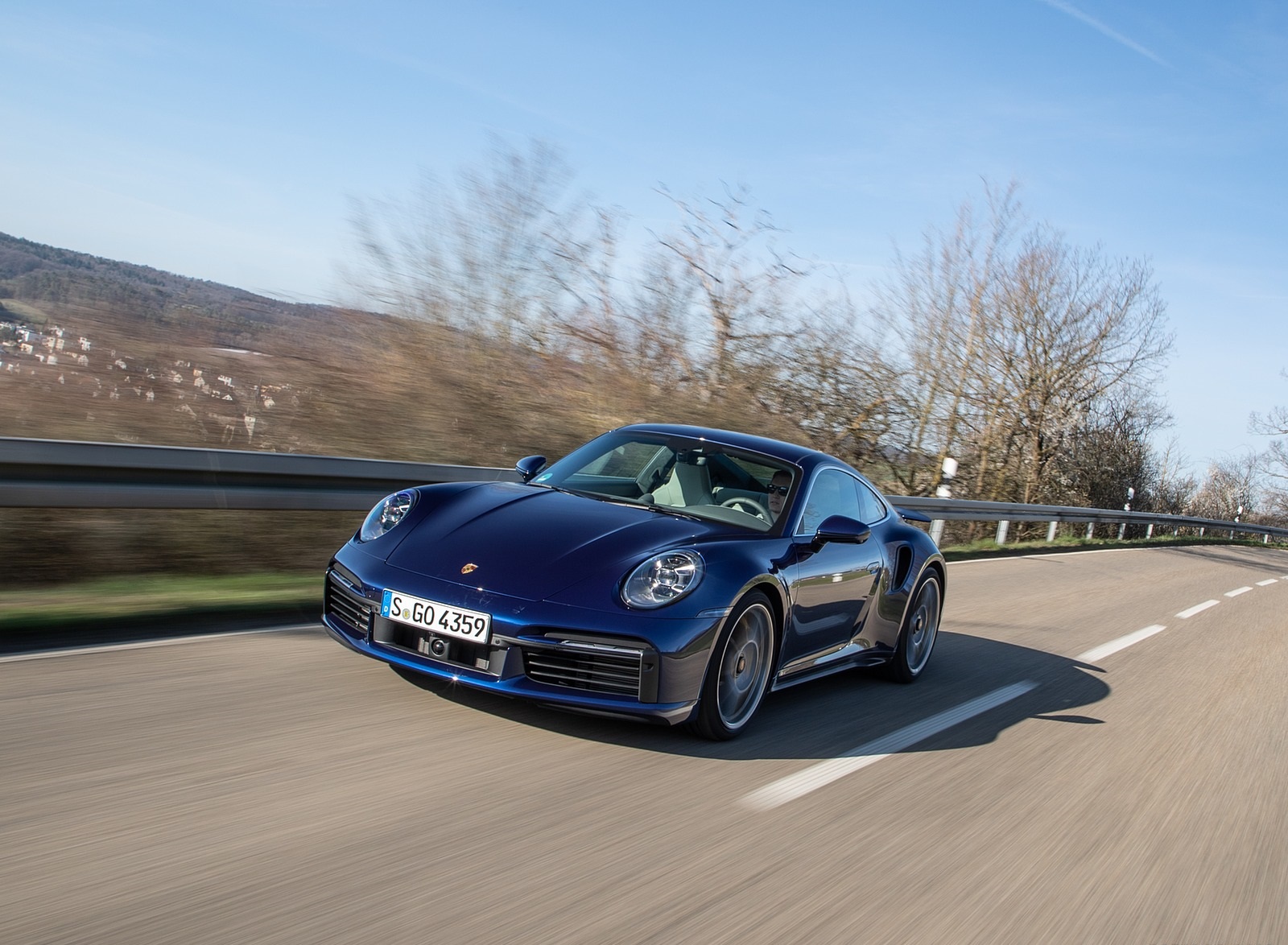2021 Porsche 911 Turbo S Coupe (Color: Gentian Blue Metallic) Front Three-Quarter Wallpapers #157 of 254