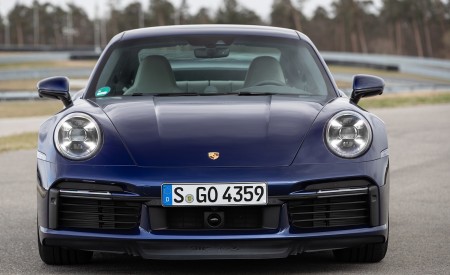 2021 Porsche 911 Turbo S Coupe (Color: Gentian Blue Metallic) Front Wallpapers 450x275 (182)