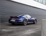 2021 Porsche 911 Turbo S Coupe (Color: Gentian Blue Metallic) Rear Three-Quarter Wallpapers 150x120