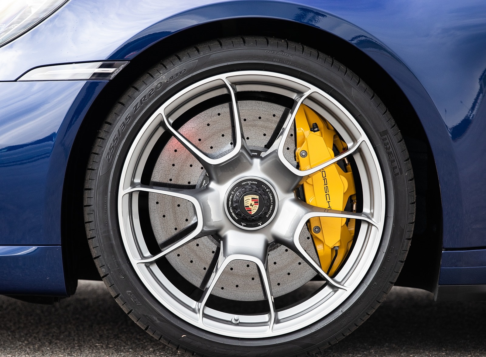 2021 Porsche 911 Turbo S Coupe (Color: Gentian Blue Metallic) Wheel Wallpapers #187 of 254
