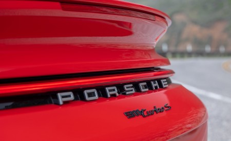 2021 Porsche 911 Turbo S Coupe (Color: Guards Red) Badge Wallpapers 450x275 (82)
