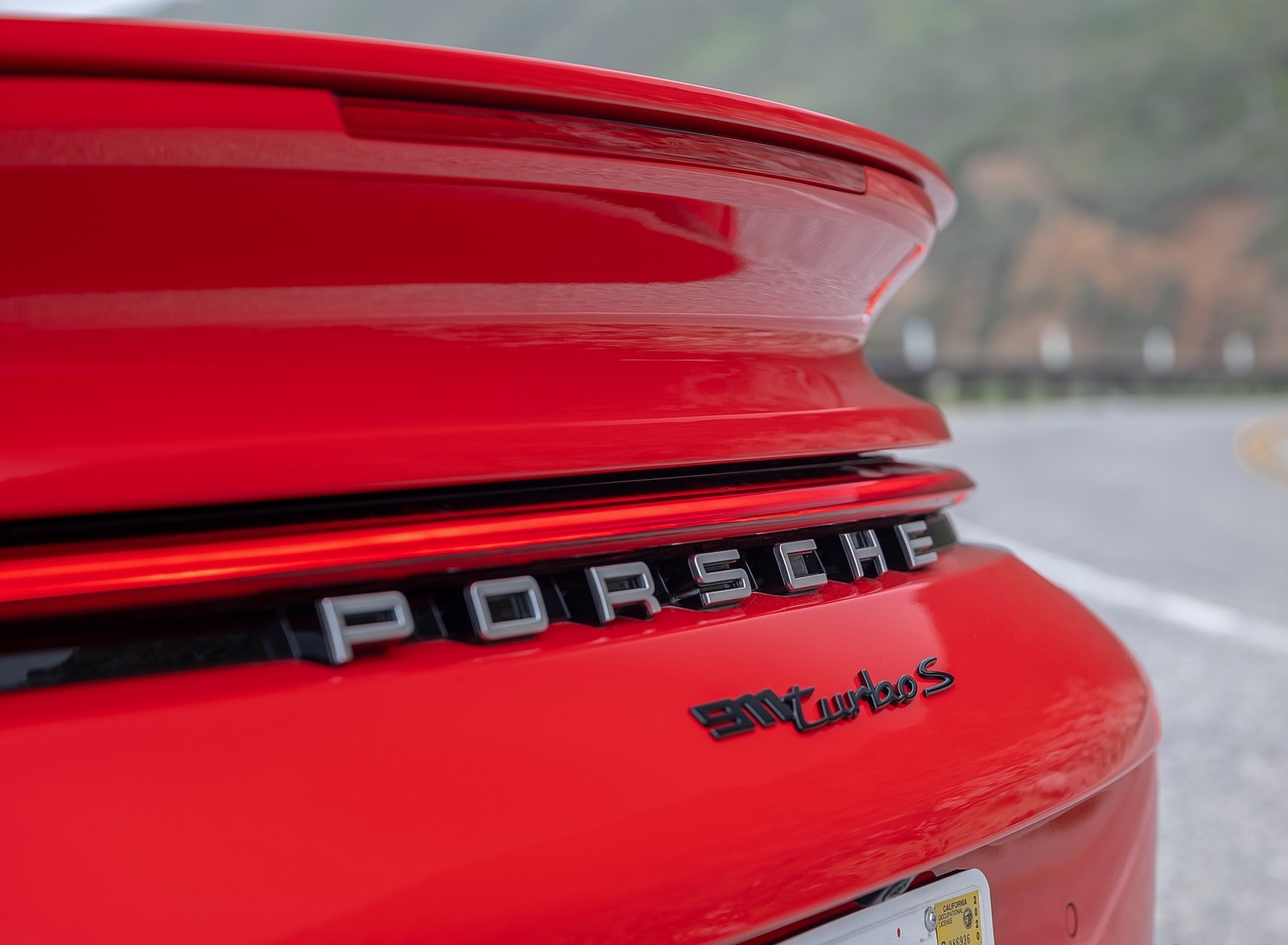 2021 Porsche 911 Turbo S Coupe (Color: Guards Red) Badge Wallpapers #82 of 254