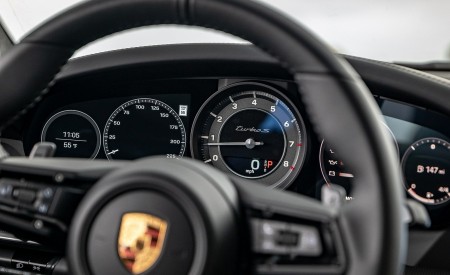 2021 Porsche 911 Turbo S Coupe (Color: Guards Red) Interior Steering Wheel Wallpapers 450x275 (85)