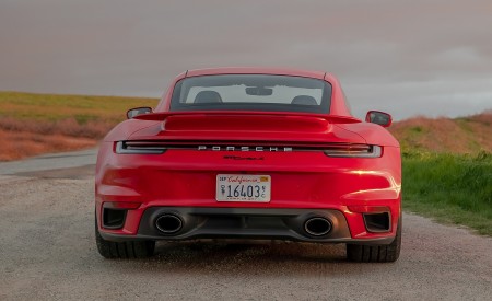 2021 Porsche 911 Turbo S Coupe (Color: Guards Red) Rear Wallpapers 450x275 (76)