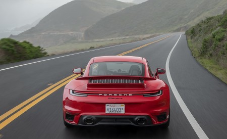 2021 Porsche 911 Turbo S Coupe (Color: Guards Red) Rear Wallpapers 450x275 (66)