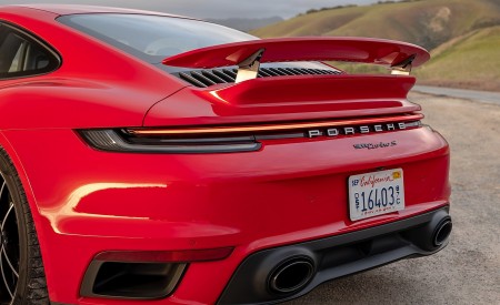 2021 Porsche 911 Turbo S Coupe (Color: Guards Red) Spoiler Wallpapers 450x275 (80)